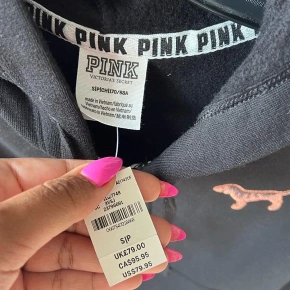 BNWT Victoria’s Secret Pink Bling Hoodie - Picture 5 of 5